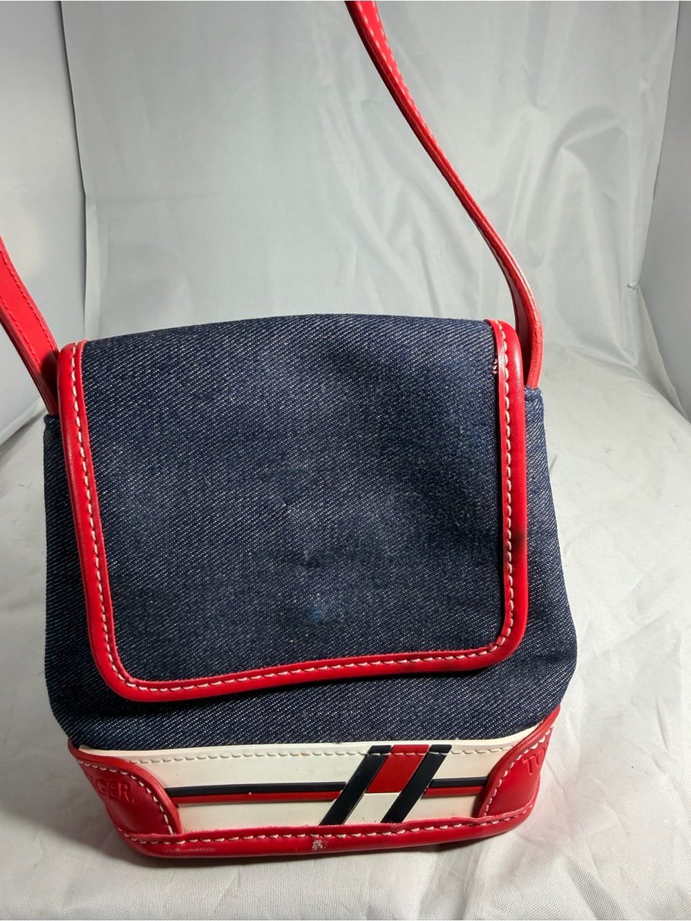 Vintage Y2K Tommy Hilfiger Blue Jean Mini  Crossbody Bag